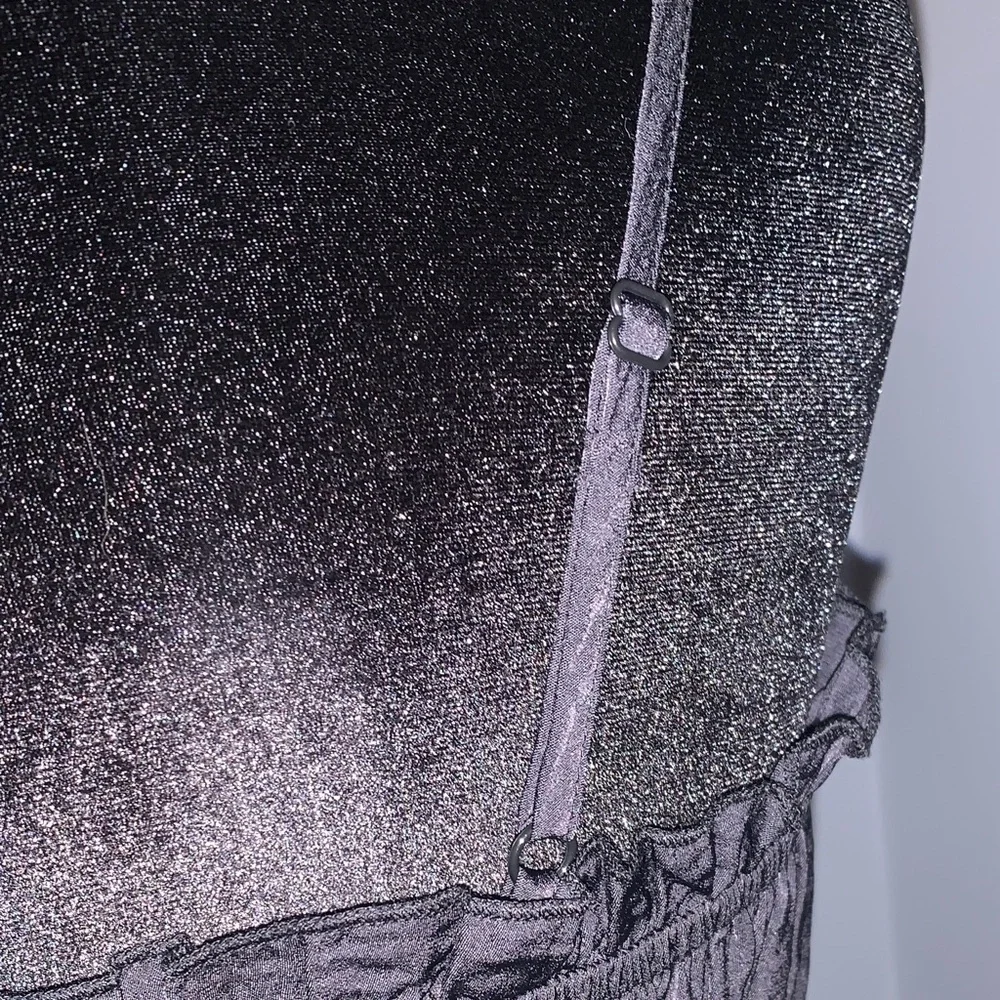 NEW- FUN & Elegant Black Ruffled Camisole Top All In One! - Picture 12 of 13